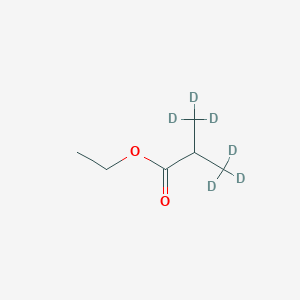 molecular formula C6H12O2 B147618 Ethyl 3,3,3-trideuterio-2-(trideuteriomethyl)propanoate CAS No. 127074-27-5