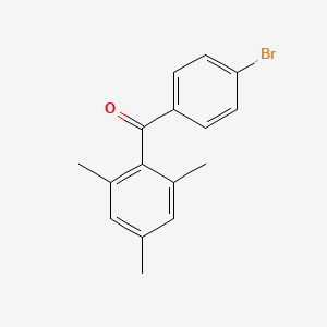 molecular formula C16H15BrO B14761812 Methanone, (4-bromophenyl)(2,4,6-trimethylphenyl)- CAS No. 1146-83-4