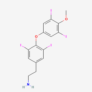 molecular formula C15H13I4NO2 B14761828 O-methyl-tetraiodothyroethylamine 