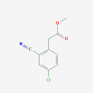 molecular formula C10H8ClNO2 B14761915 Methyl 2-(4-Chloro-2-cyanophenyl)acetate 