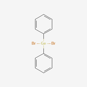 molecular formula C12H10Br2Ge B14761946 Dibromo(diphenyl)germane CAS No. 1080-42-8