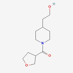molecular formula C12H21NO3 B1476196 (4-(2-Hydroxyethyl)piperidin-1-yl)(tetrahydrofuran-3-yl)methanone CAS No. 1995691-32-1