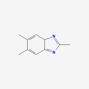 molecular formula C10H12N2 B14762045 2,5,6-trimethyl-3aH-benzimidazole 