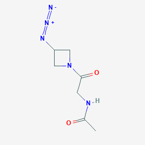 molecular formula C7H11N5O2 B1476212 N-(2-(3-azidoazetidin-1-yl)-2-oxoethyl)acetamide CAS No. 2098066-49-8