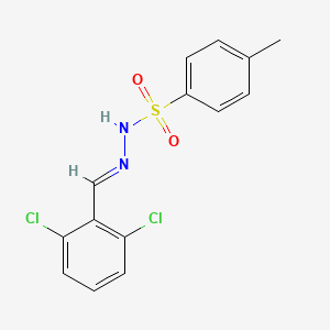 molecular formula C14H12Cl2N2O2S B14762209 N'-(2,6-dichlorobenzylidene)-4-methylbenzenesulfonohydrazide 