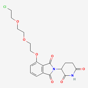 molecular formula C19H21ClN2O7 B14762286 Thalidomide-O-PEG2-C2-Cl 