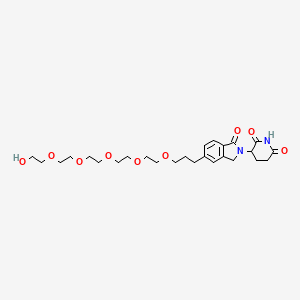 molecular formula C26H38N2O9 B14762303 Phthalimidinoglutarimide-5'-C3-O-PEG5-OH 