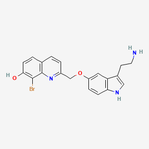 molecular formula C20H18BrN3O2 B14762394 Bhq-O-5HT 