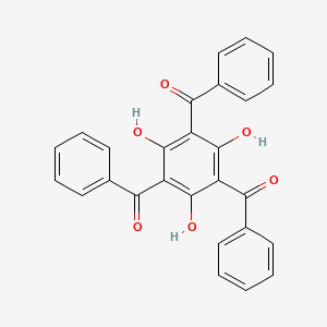 molecular formula C27H18O6 B14762417 Methanone, (2,4,6-trihydroxy-1,3,5-benzenetriyl)tris[phenyl- CAS No. 1818-24-2