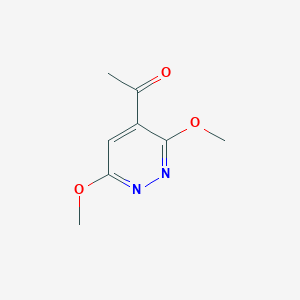 molecular formula C8H10N2O3 B14762418 1-(3,6-Dimethoxypyridazin-4-yl)ethanone 