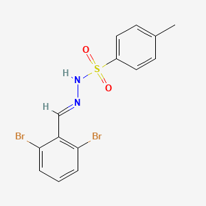 molecular formula C14H12Br2N2O2S B14762511 N'-(2,6-dibromobenzylidene)-4-methylbenzenesulfonohydrazide 