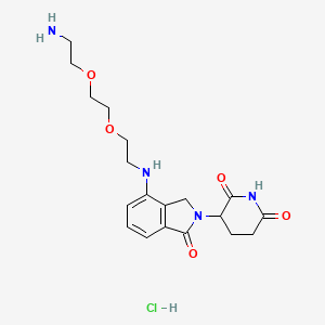 molecular formula C19H27ClN4O5 B14762556 Lenalidomide-PEG2-C2-amine HCl 