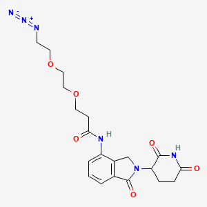 molecular formula C20H24N6O6 B14762610 Lenalidomide-CO-PEG2-C2-azide 