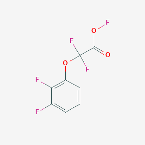 molecular formula C8H3F5O3 B14762643 2-(2,3-Difluorophenoxy)-2,2-difluoroacetic acid fluoro ester 