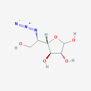 molecular formula C6H11N3O5 B14762665 5-Azido-5-deoxy-L-altrofuranose 