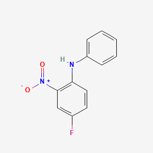 molecular formula C12H9FN2O2 B14762715 4-Fluoro-2-nitro-n-phenylaniline CAS No. 1743-90-4