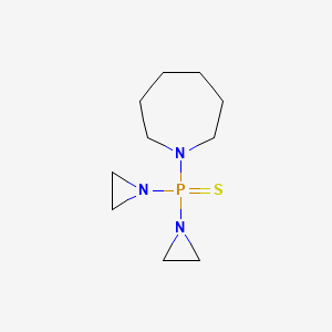 molecular formula C10H20N3PS B14762717 N-Hexamethylene N',N''-diethylene thiophosphoramide CAS No. 152-01-2