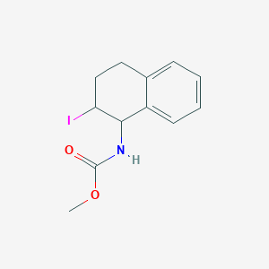 molecular formula C12H14INO2 B14762722 methyl N-(2-iodo-1,2,3,4-tetrahydronaphthalen-1-yl)carbamate CAS No. 1210-13-5