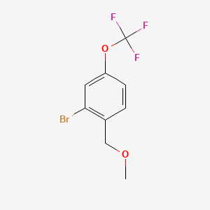 molecular formula C9H8BrF3O2 B14762727 2-Bromo-1-(methoxymethyl)-4-(trifluoromethoxy)benzene 