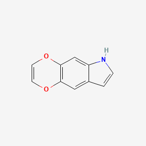 molecular formula C10H7NO2 B14762749 6H-[1,4]Dioxino[2,3-F]indole CAS No. 326-20-5
