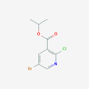 molecular formula C9H9BrClNO2 B14762754 Isopropyl 5-bromo-2-chloronicotinate 