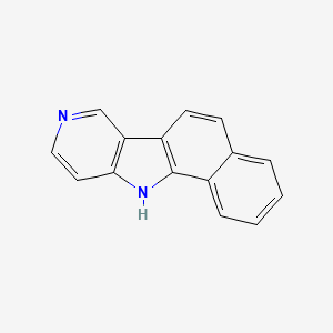 molecular formula C15H10N2 B14762788 11H-Benzo(g)pyrido(4,3-b)indole CAS No. 318-03-6