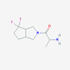 B1476283 2-amino-1-(4,4-difluorohexahydrocyclopenta[c]pyrrol-2(1H)-yl)propan-1-one CAS No. 1849995-54-5