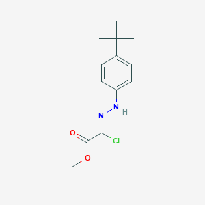 molecular formula C14H19ClN2O2 B14762837 Ethyl 2-(2-(4-(tert-butyl)phenyl)hydrazono)-2-chloroacetate 