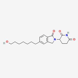 molecular formula C20H26N2O4 B14762937 Phthalimidinoglutarimide-5'-C7-OH 