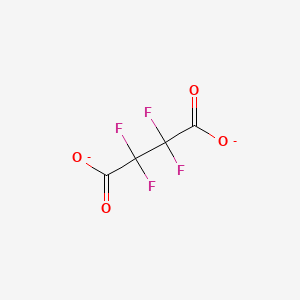 molecular formula C4F4O4-2 B14762987 2,2,3,3-Tetrafluorobutanedioate 