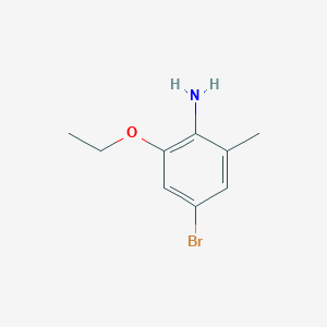 molecular formula C9H12BrNO B14763024 4-Bromo-2-ethoxy-6-methylaniline 