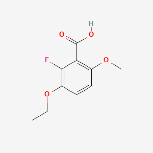 molecular formula C10H11FO4 B14763041 3-Ethoxy-2-fluoro-6-methoxybenzoic acid 