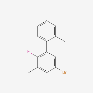 molecular formula C14H12BrF B14763071 5-Bromo-2-fluoro-2',3-dimethyl-1,1'-biphenyl 
