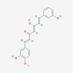 molecular formula C20H18O5 B14763081 5-Hydroxy-7-(3-hydroxy-4-methoxyphenyl)-1-(3-hydroxyphenyl)hepta-1,4,6-trien-3-one 