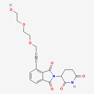 molecular formula C20H20N2O7 B14763182 Thalidomide-propargyl-O-PEG2-OH 