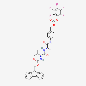 molecular formula C37H32F5N3O7 B14763293 Fmoc-Val-Ala-PAB-PFP 