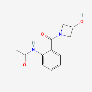 molecular formula C12H14N2O3 B1476330 N-(2-(3-hydroxyazetidine-1-carbonyl)phenyl)acetamide CAS No. 2098095-09-9