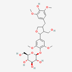 molecular formula C28H38O13 B14763634 5,5'-Dimethoxylariciresinol 4-O-glucoside 