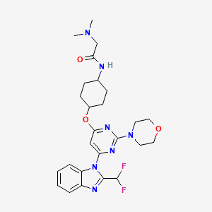 molecular formula C26H33F2N7O3 B14763958 AS2541019 