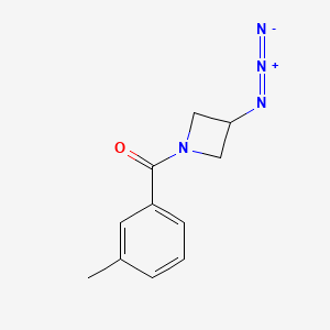 molecular formula C11H12N4O B1476446 (3-Azidoazetidin-1-yl)(m-tolyl)methanone CAS No. 2098082-32-5