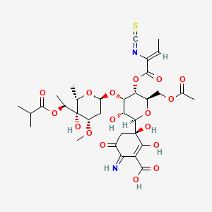 molecular formula C33H44N2O17S B14764506 Paulomycin B CAS No. 81988-76-3