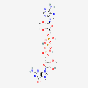 molecular formula C23H33N10O17P3 B14764851 M7G(3'-OMe-5')pppA(2'-OMe) 