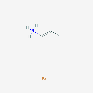 molecular formula C5H12BrN B14764861 3-Methylbut-2-en-2-ylammonium bromide 