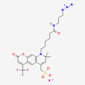 molecular formula C25H29F3KN5O6S B14764864 AF430 azide 