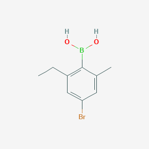 molecular formula C9H12BBrO2 B14764931 (4-Bromo-2-ethyl-6-methylphenyl)boronic acid 