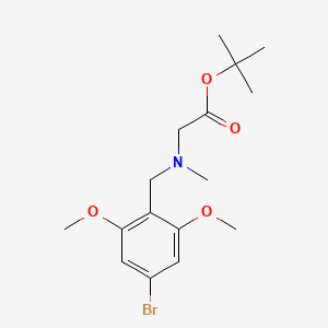molecular formula C16H24BrNO4 B14764969 tert-Butyl N-(4-bromo-2,6-dimethoxybenzyl)-N-methylglycinate 