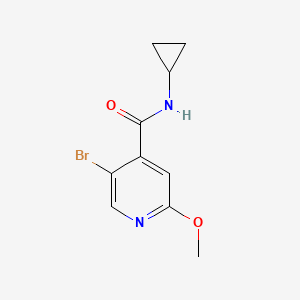 molecular formula C10H11BrN2O2 B14764970 5-Bromo-N-cyclopropyl-2-methoxyisonicotinamide 