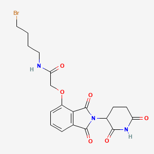 molecular formula C19H20BrN3O6 B14764986 Thalidomide-O-acetamido-C4-Br 