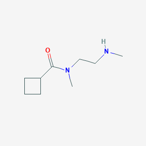 molecular formula C9H18N2O B14765009 N-Methyl-N-(2-(methylamino)ethyl)cyclobutanecarboxamide 