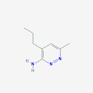 molecular formula C8H13N3 B14765111 6-Methyl-4-propylpyridazin-3-amine CAS No. 912332-65-1